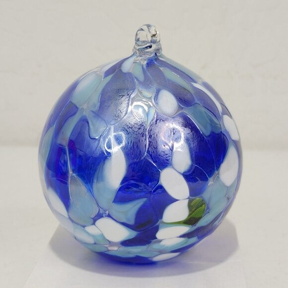 3 Pieces Huta Szkla Zorza Handmade Holiday Glass Ornament From Poland - Picture 4 of 9